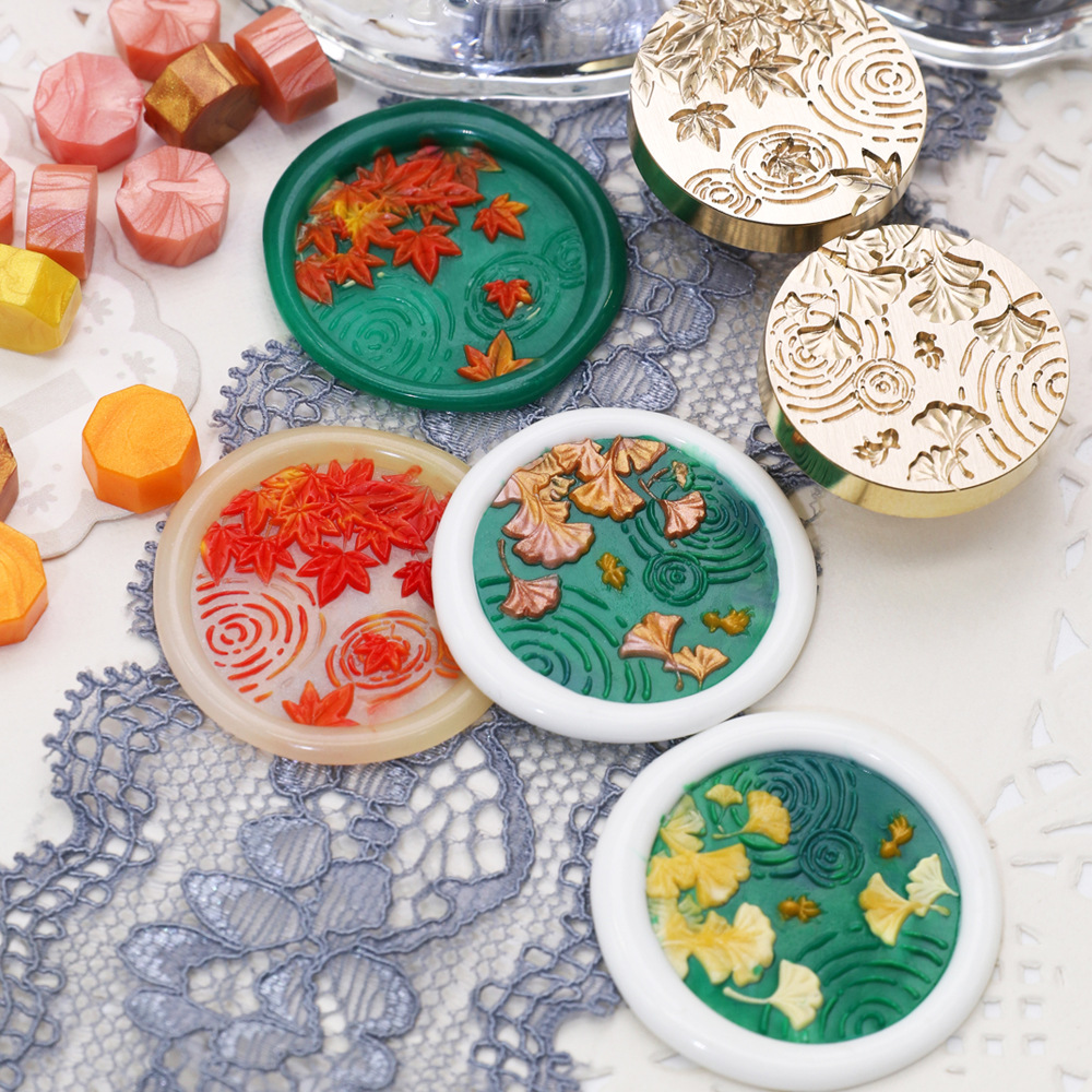Wax Seal Stamp Set - 25 мм сургучная печать с цветами,