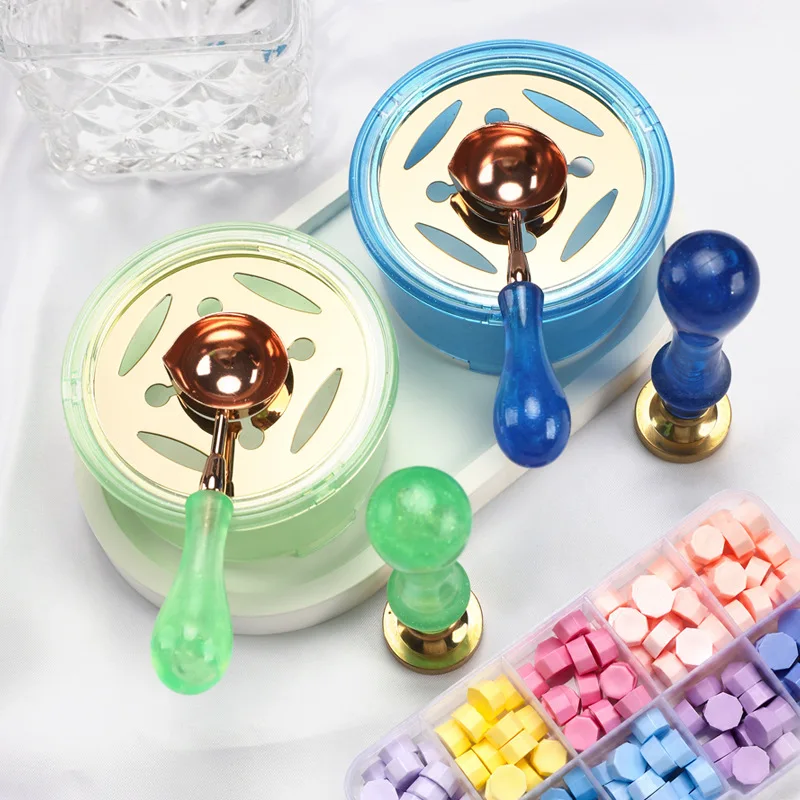 Wax Seal Stamp Set - Набор из 2 шт.: Прозрачный восковой