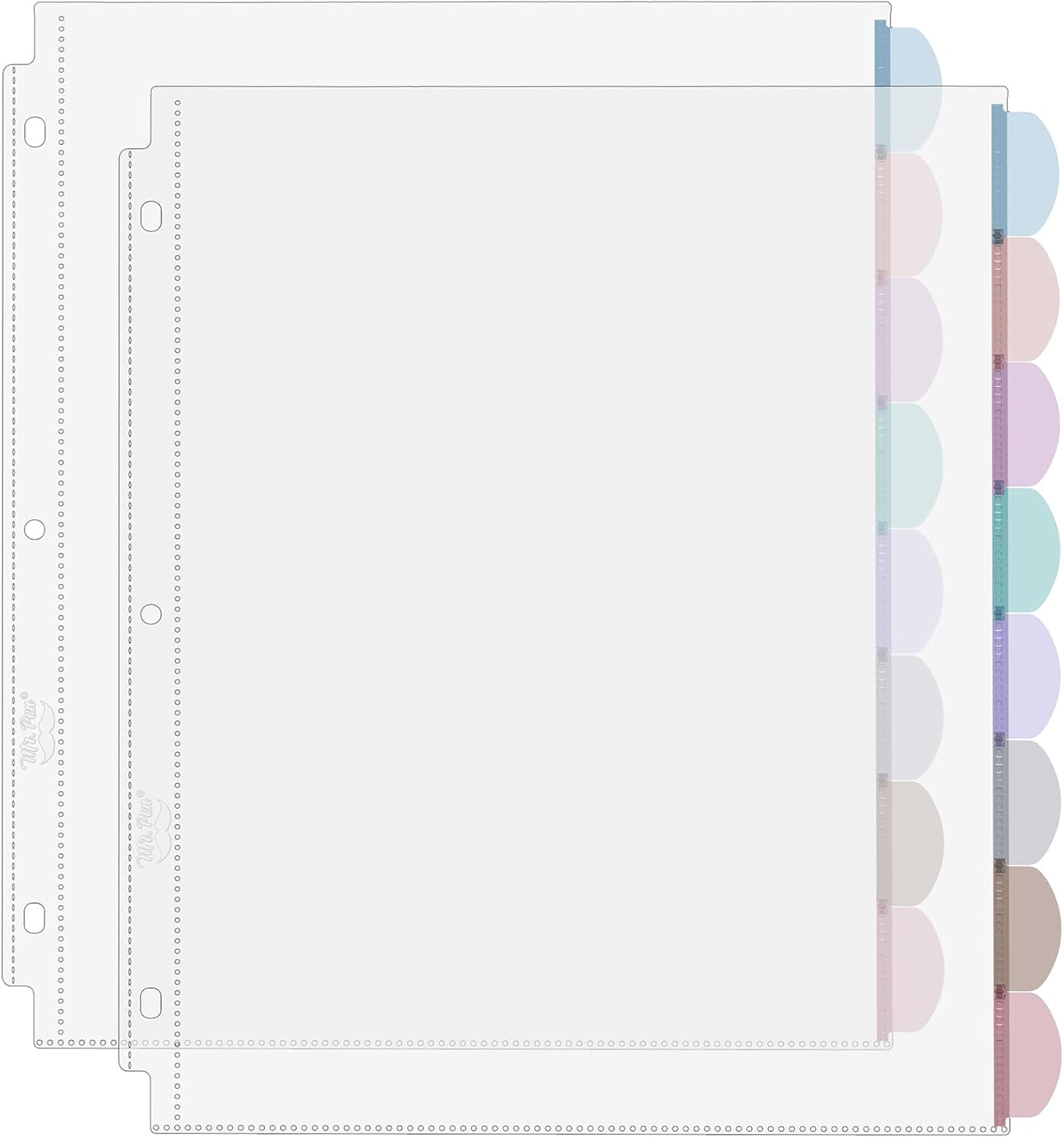 Tab Divider A4 - Прозрачные файлы-вкладыши формата А4 с вкладками,