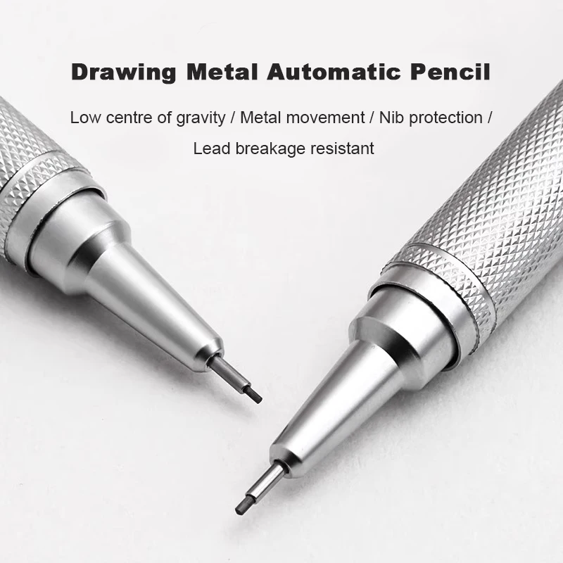 Mechanical Pencil 0.3 - Набор металлических механических карандашей с низким