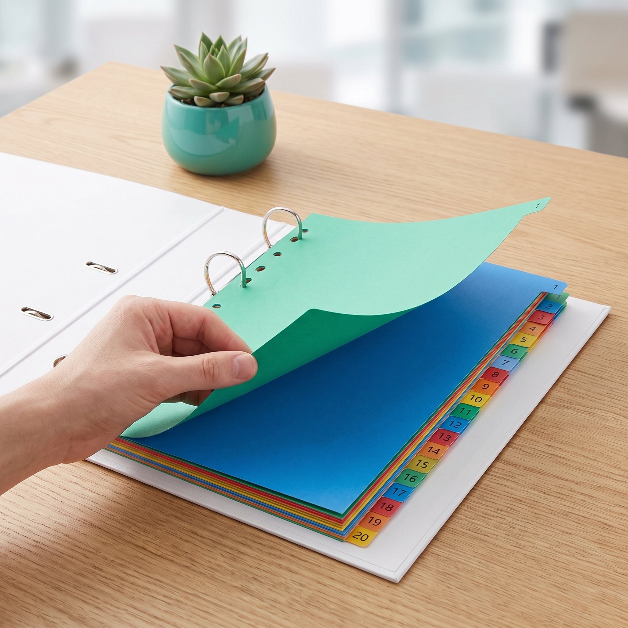 Tab Divider A4 - Цветные пластиковые разделители формата А4 для