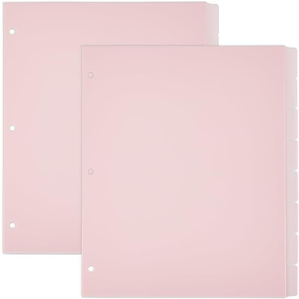 Tab Divider A4 - 16 листов, 3 кольца, розовые разделители
