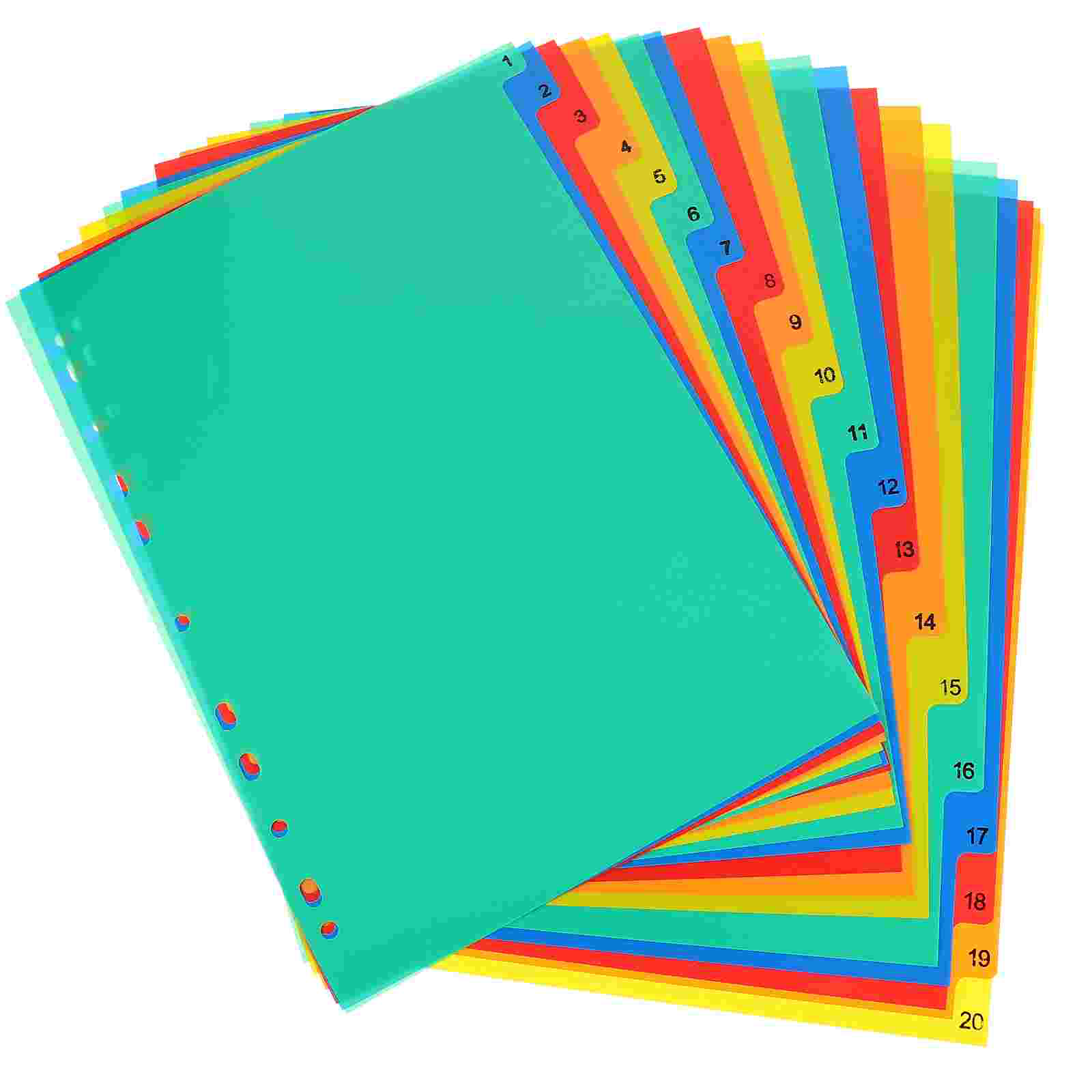 Tab Divider A4 - 20 шт. A4 отдельные вкладыши для