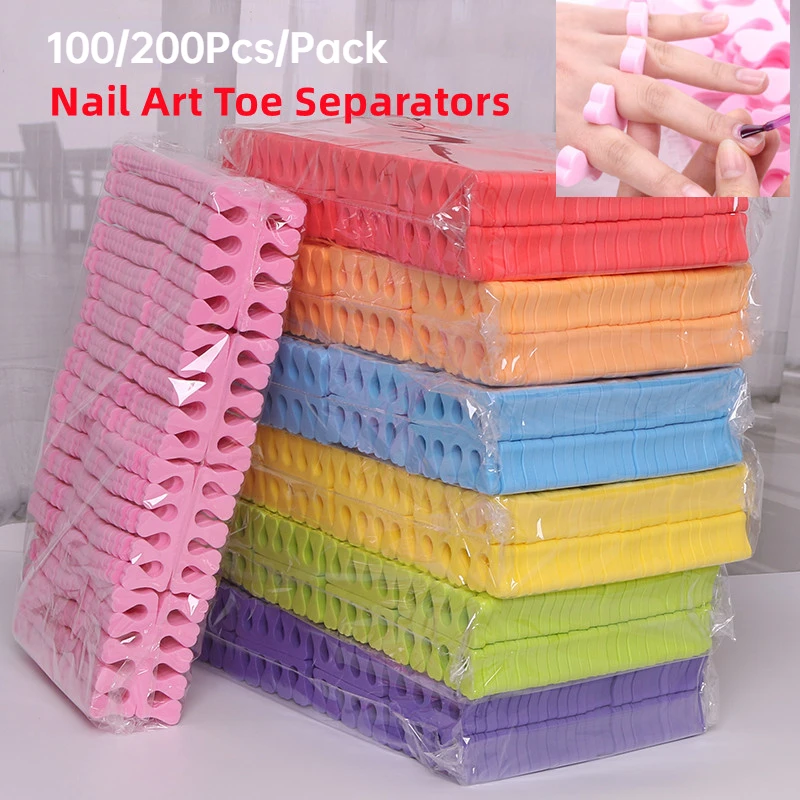 Gel Refill Pack - 100, 200 шт./упак., разделители для ногтей,