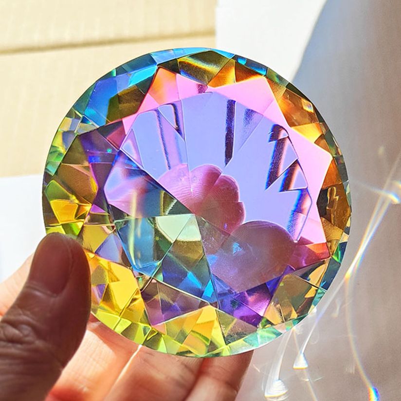 Paper Weight Crystal - 30-80 мм AB Красочный К9 Кристалл