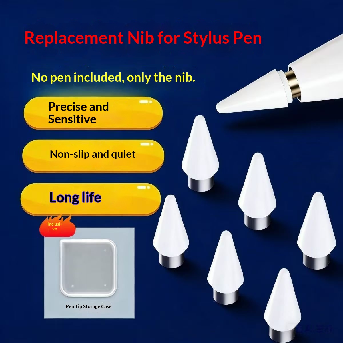 Correction Pen Fine - Сменный наконечник для емкостного стилуса, износостойкий,