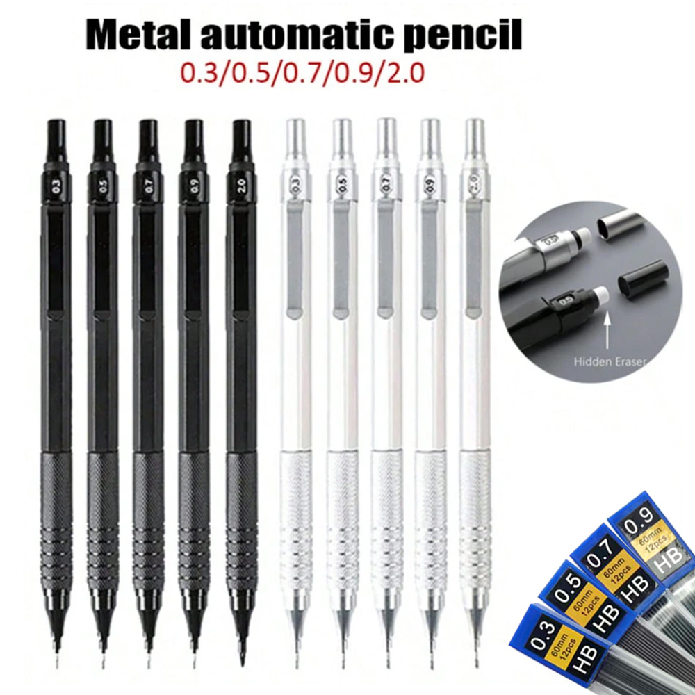 Цельнометаллический низкоцентр – обзор и цена Mechanical Pencil 0.3