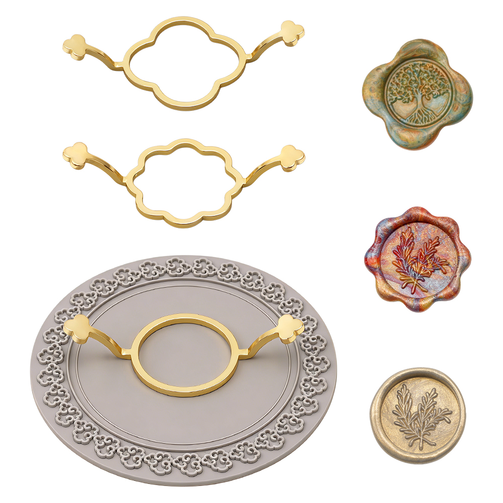 Набор из 3 силиконовых форм дл – обзор и цена Wax Seal Stamp Set