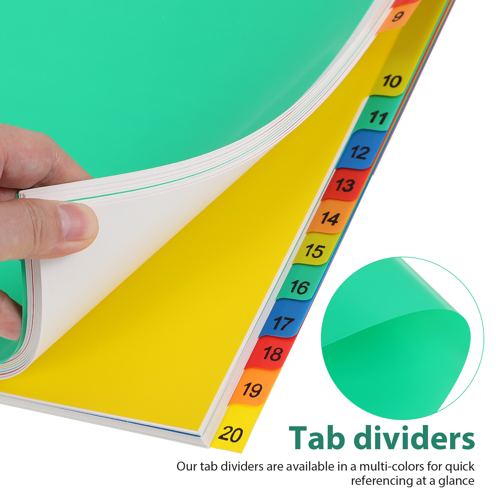 Цветные пластиковые разделител – обзор и цена Tab Divider A4