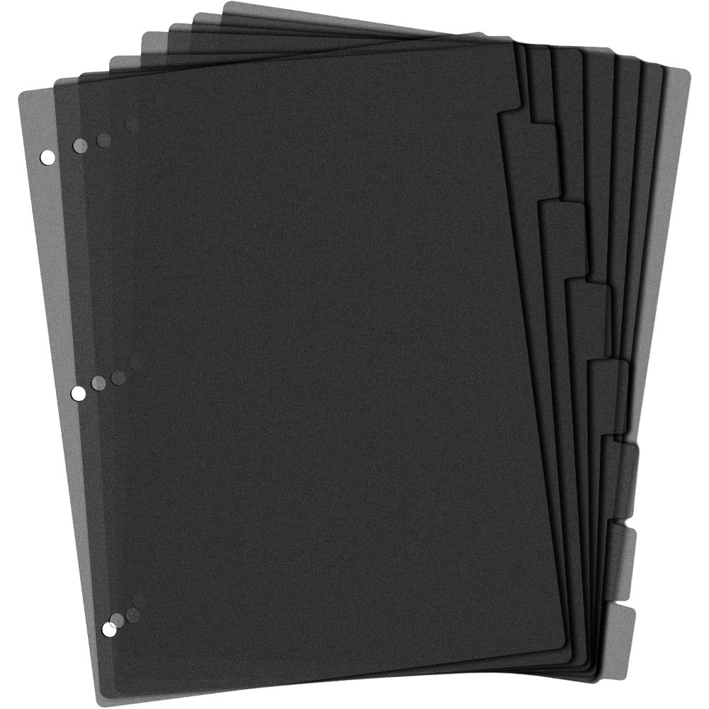 8 черных пластиковых разделите – обзор и цена Tab Divider A4