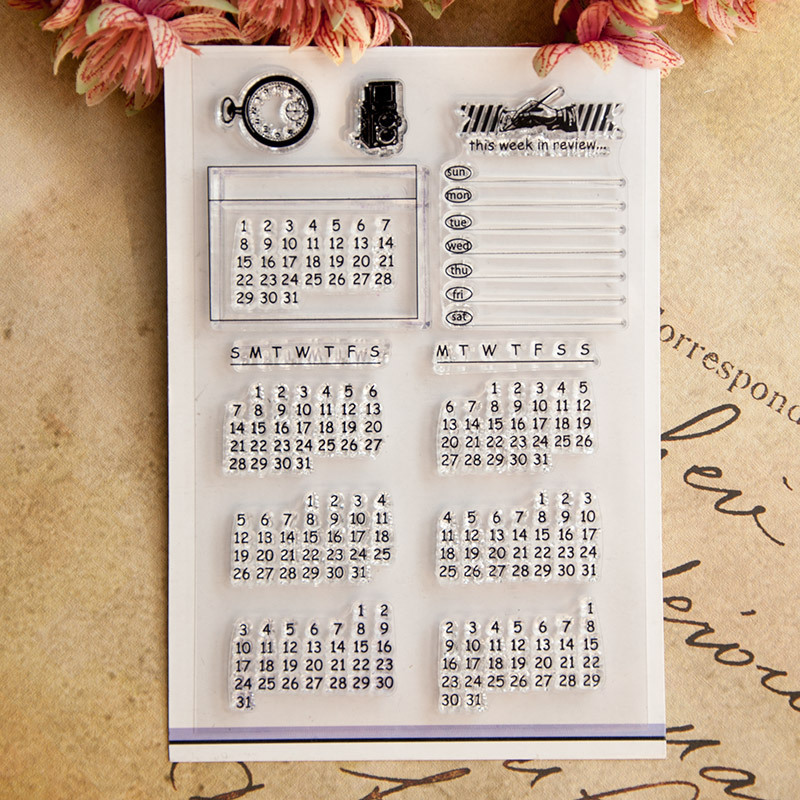 Прозрачные резиновые штампы с  – обзор и цена Rubber Date Stamp