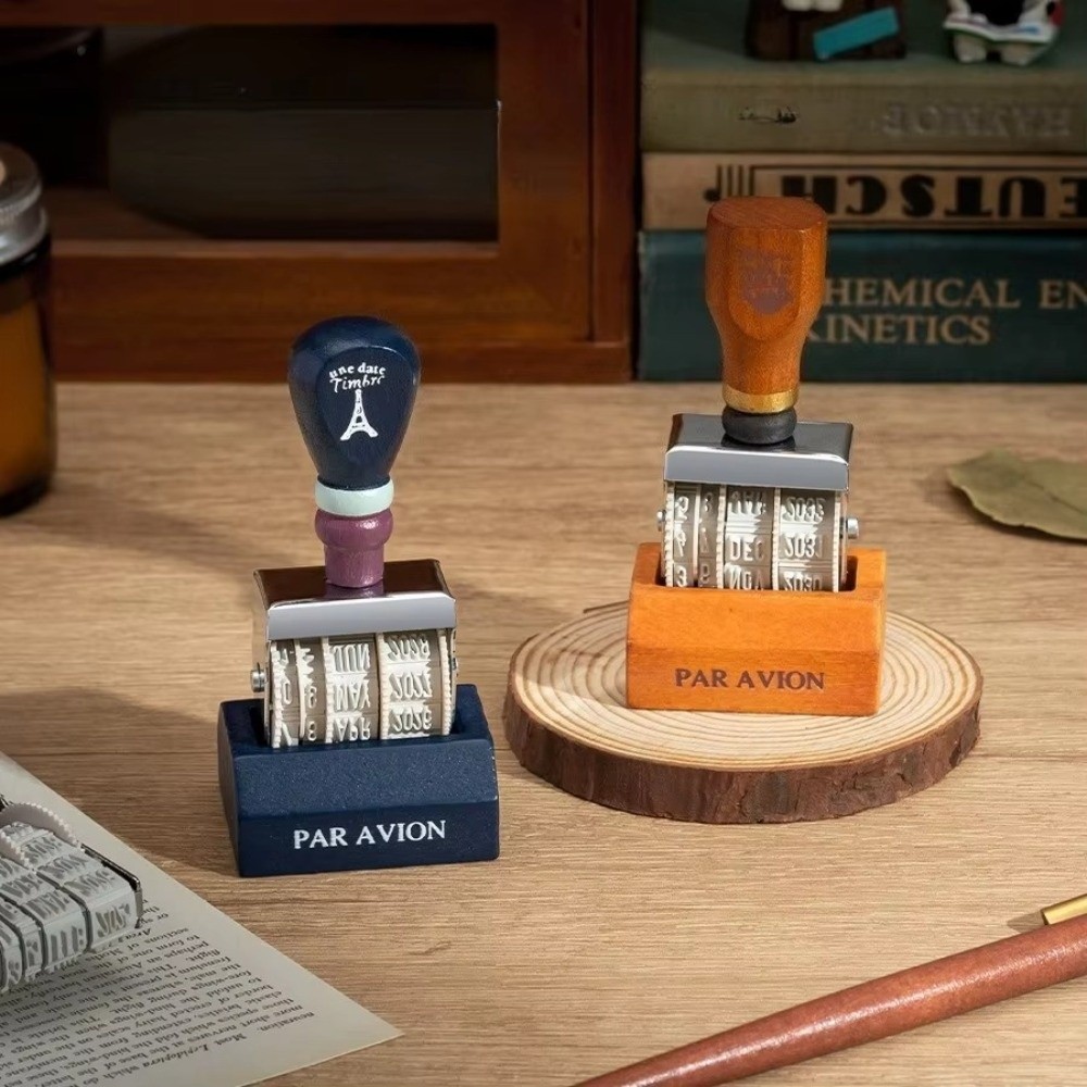 Деревянный ролик в стиле ретро – обзор и цена Rubber Date Stamp