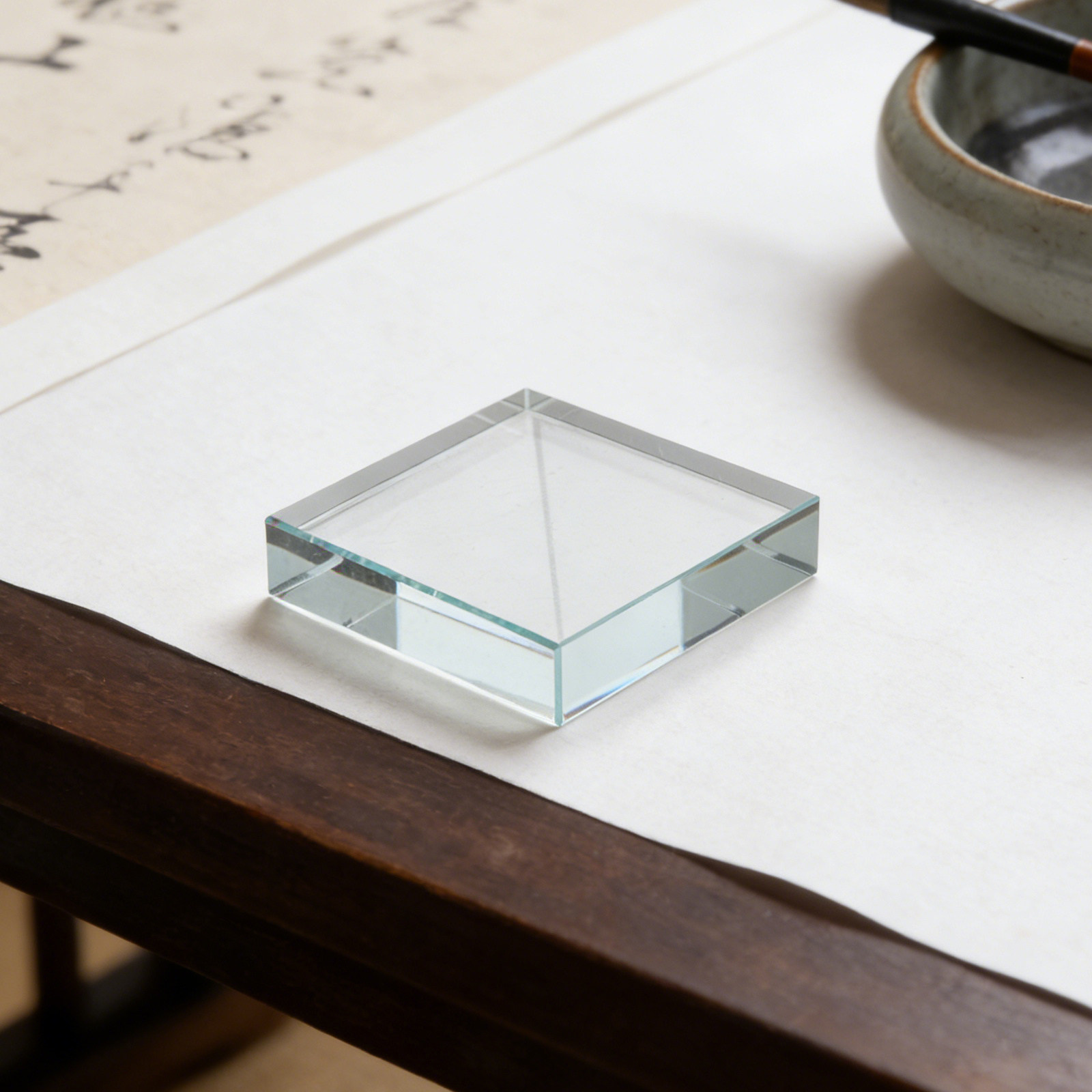 Прозрачный квадратный пресс-па – обзор и цена Paper Weight Crystal