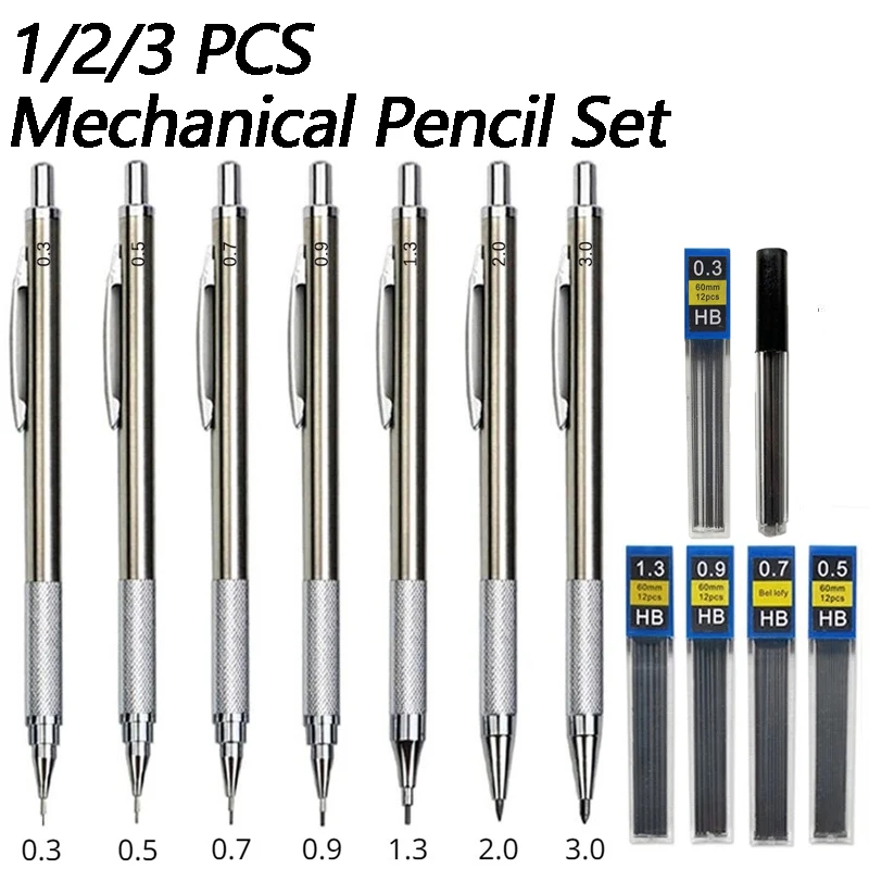 1/2/3 шт., металлические каран – обзор и цена Mechanical Pencil 0.3